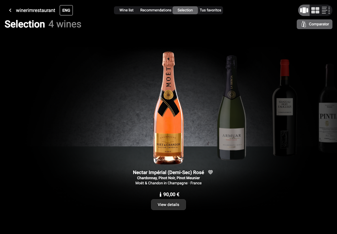App English vinos semana