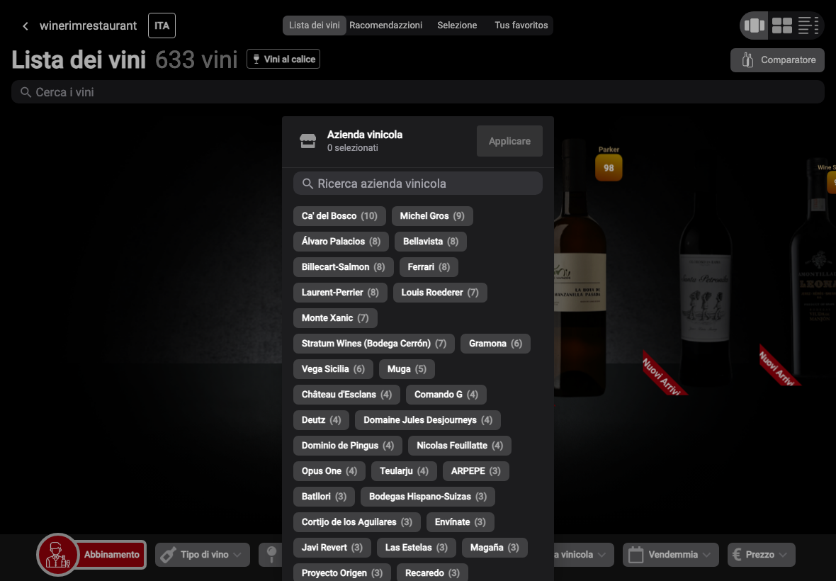 App Italiano bodega