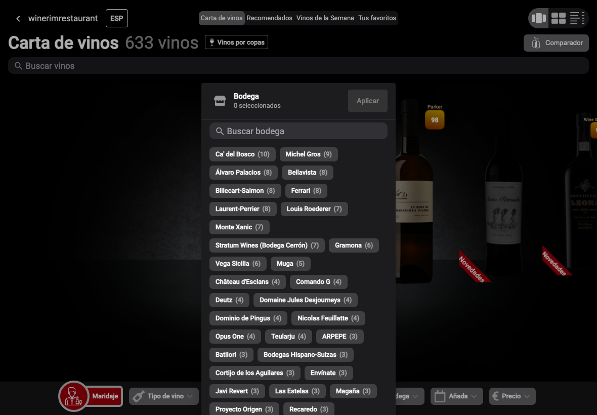 Filtro Bodega