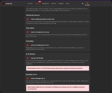 Configurazione IA e abbinamento