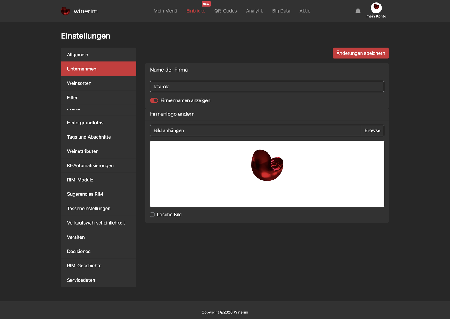 Editor Deutsch ajustes empresa