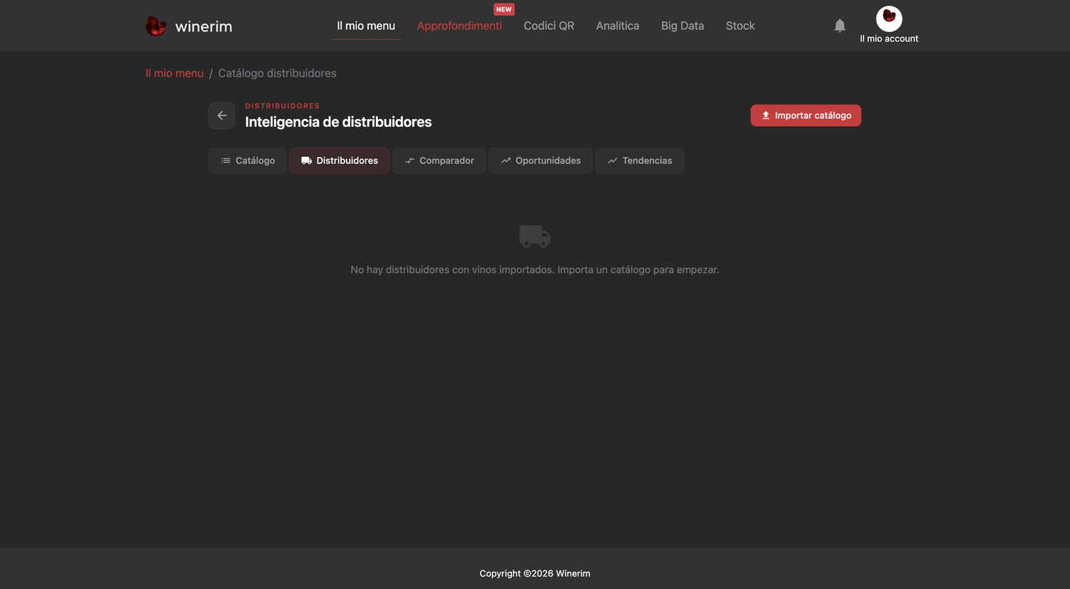 Editor Italiano catalogo distribuidores