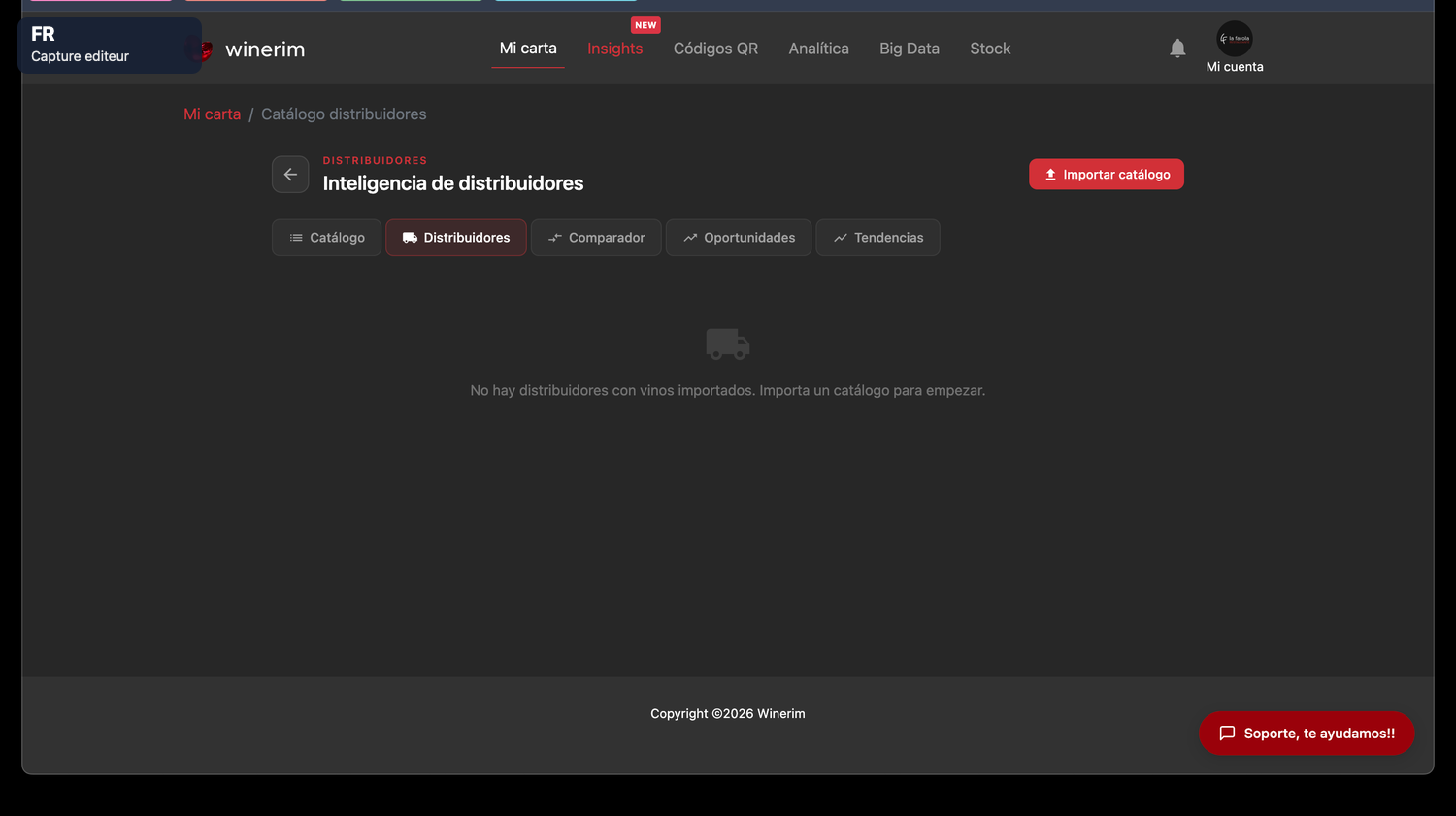 Editor Français catalogo distribuidores